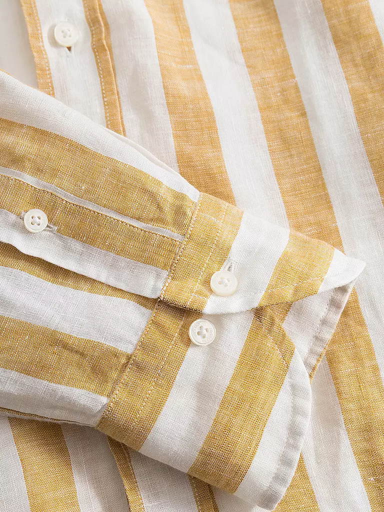 WINDSOR | Camisa de lino corte regular | Amarillo