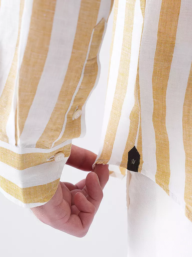 WINDSOR | Camisa de lino corte regular | Amarillo