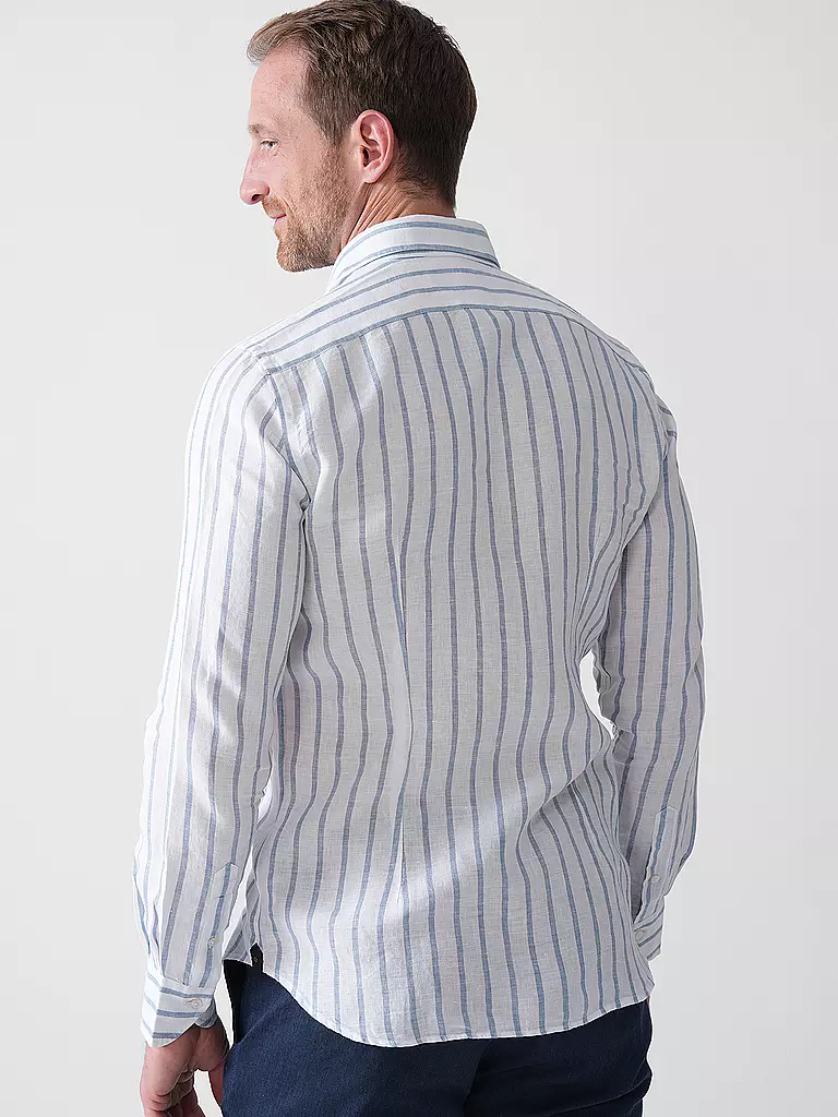 WINDSOR | Camisa de lino corte regular | Azul claro