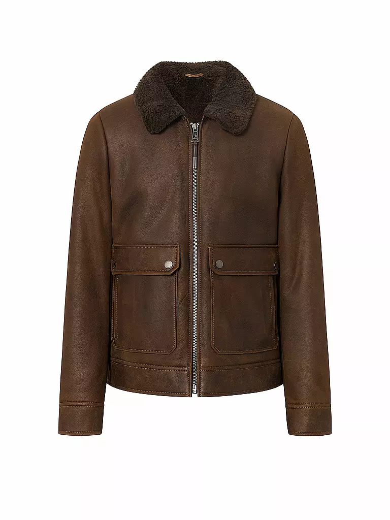 WINDSOR | Chaqueta de cuero | Marrón