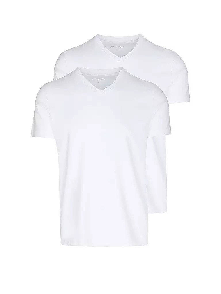 WINDSOR | Pack de 2 camisetas blancas | Blanco