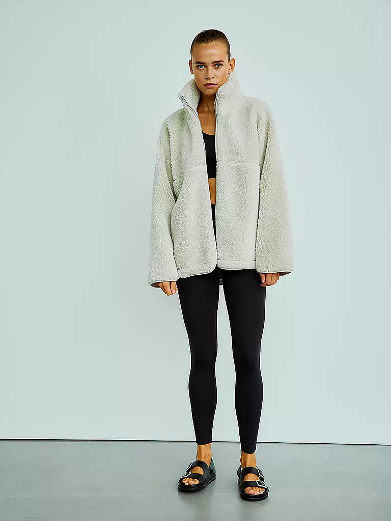WITHBLACK | Chaqueta con aspecto de piel PILE | beige