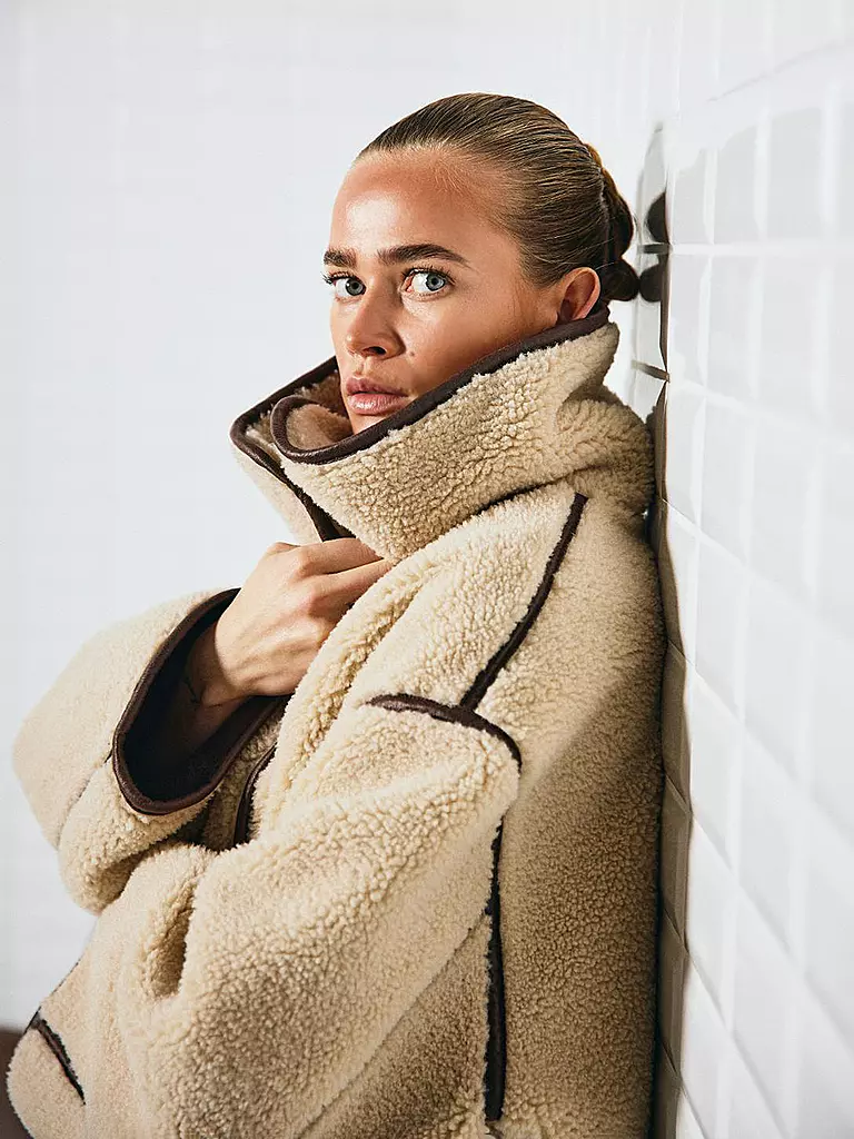 WITHBLACK | Chaqueta con aspecto de piel PILE | 