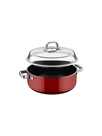 WMF | Cacerola con tapa de cristal FUSINTEC MINERAL PRO 6ml/28cm Passion Red