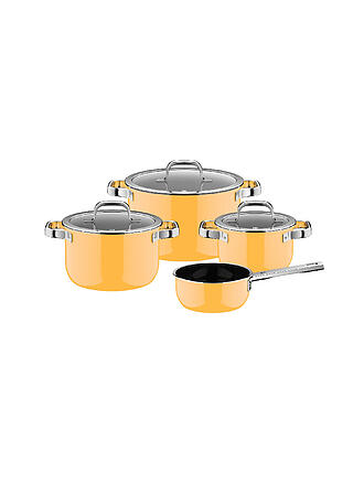 WMF | Juego de ollas de 4 piezas FUSIONTEC MINERLA PRO Mango Yellow