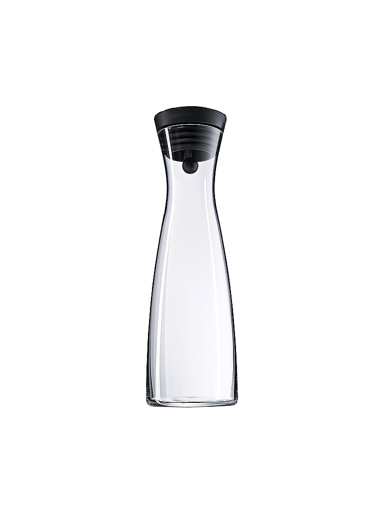 Jarra de agua BASIC 1,5 l de vidrio / Negro transparente