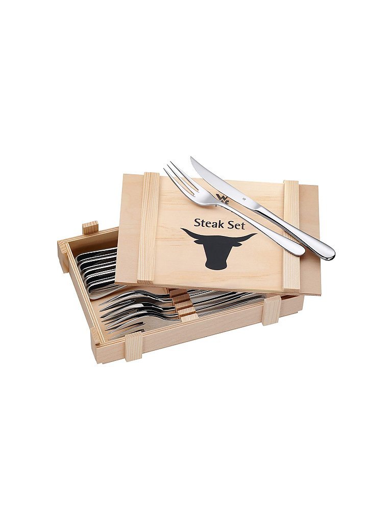 Juego de cubiertos para carne de 12 piezas plata