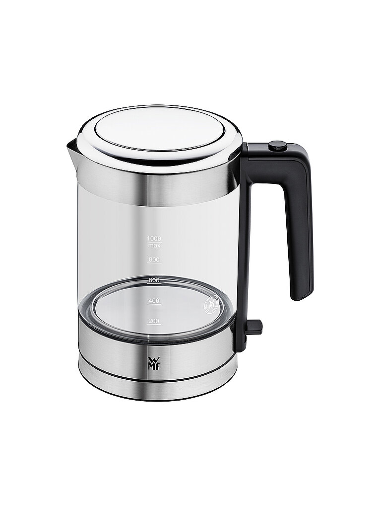 Hervidor de agua KÜCHENminis 1l Cromargan / Vidrio transparente