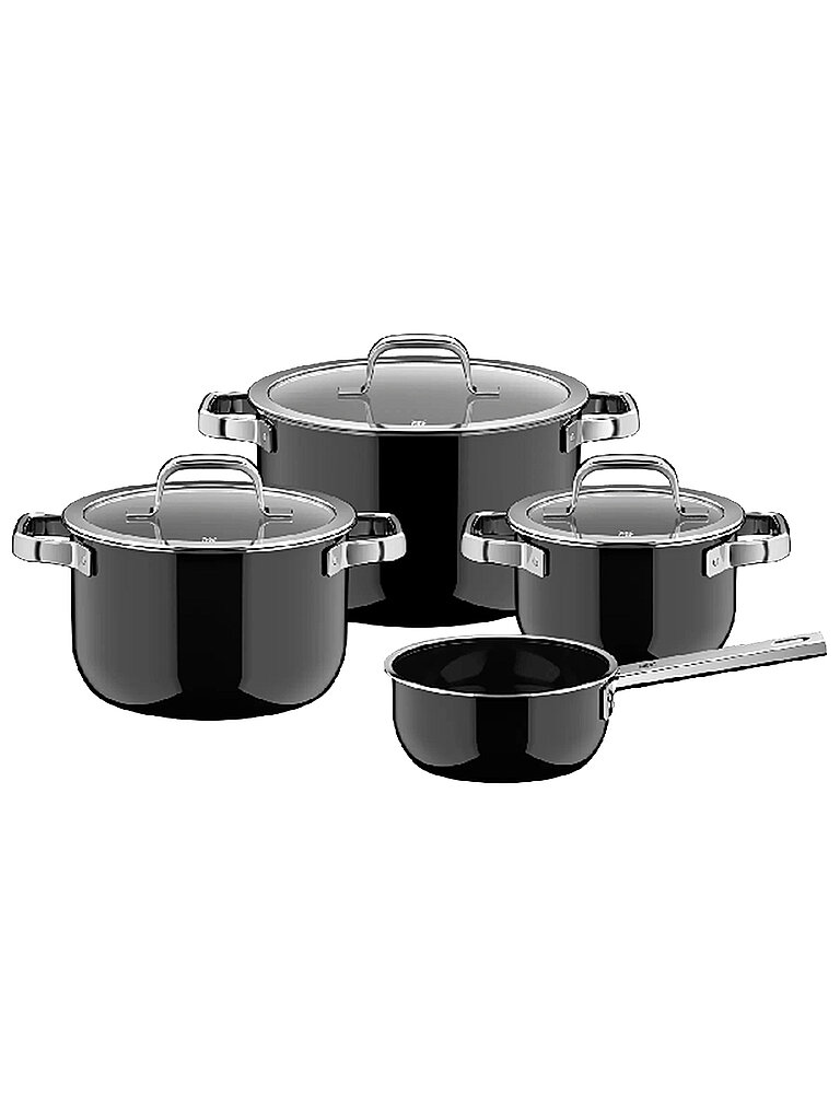 Juego de ollas de 4 piezas FUSIONTEC MINERLA PRO Black negro