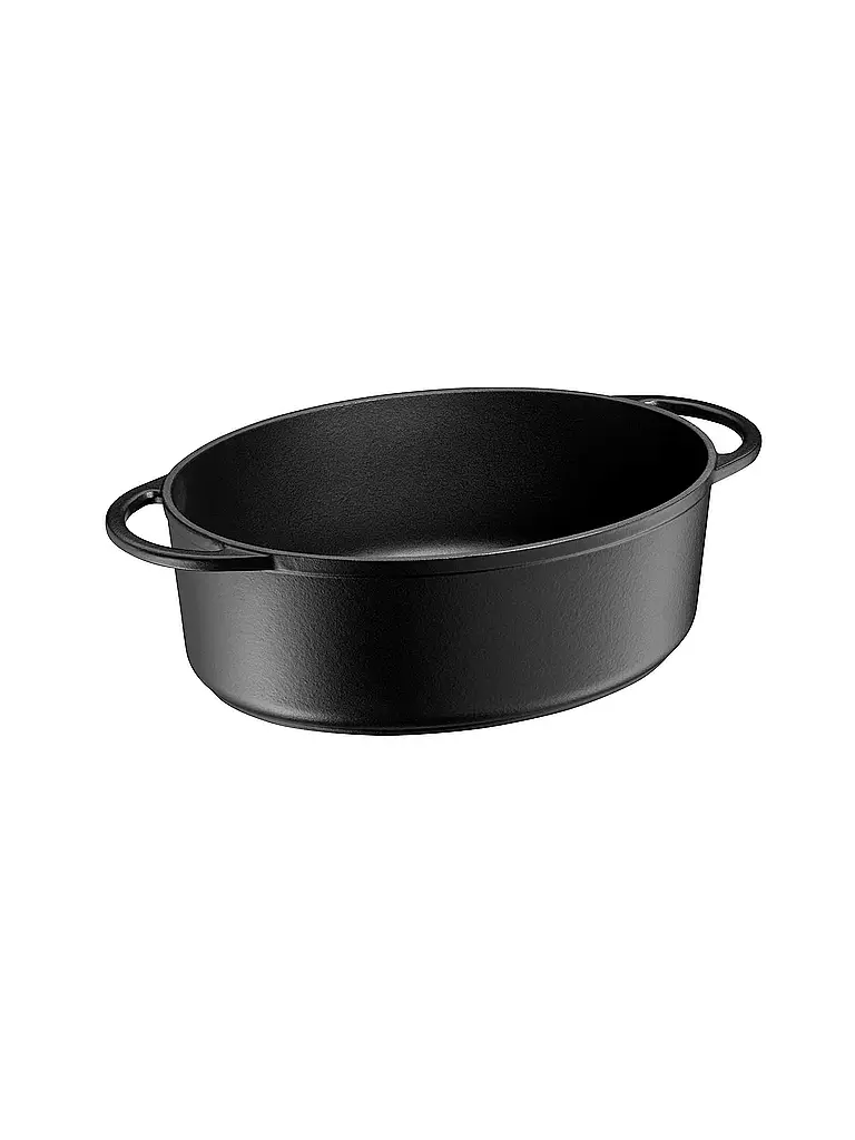 WMF | Bräter de hierro fundido con tapa 30x23,5cm | Negro