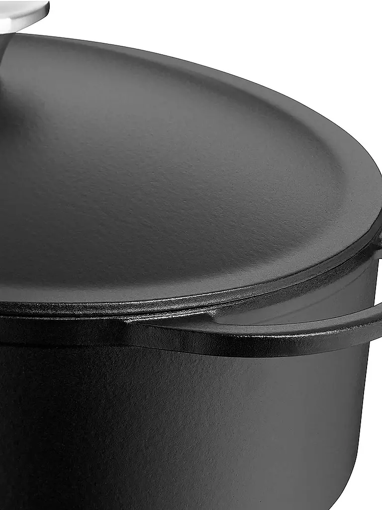 WMF | Bräter de hierro fundido con tapa 30x23,5cm | Negro