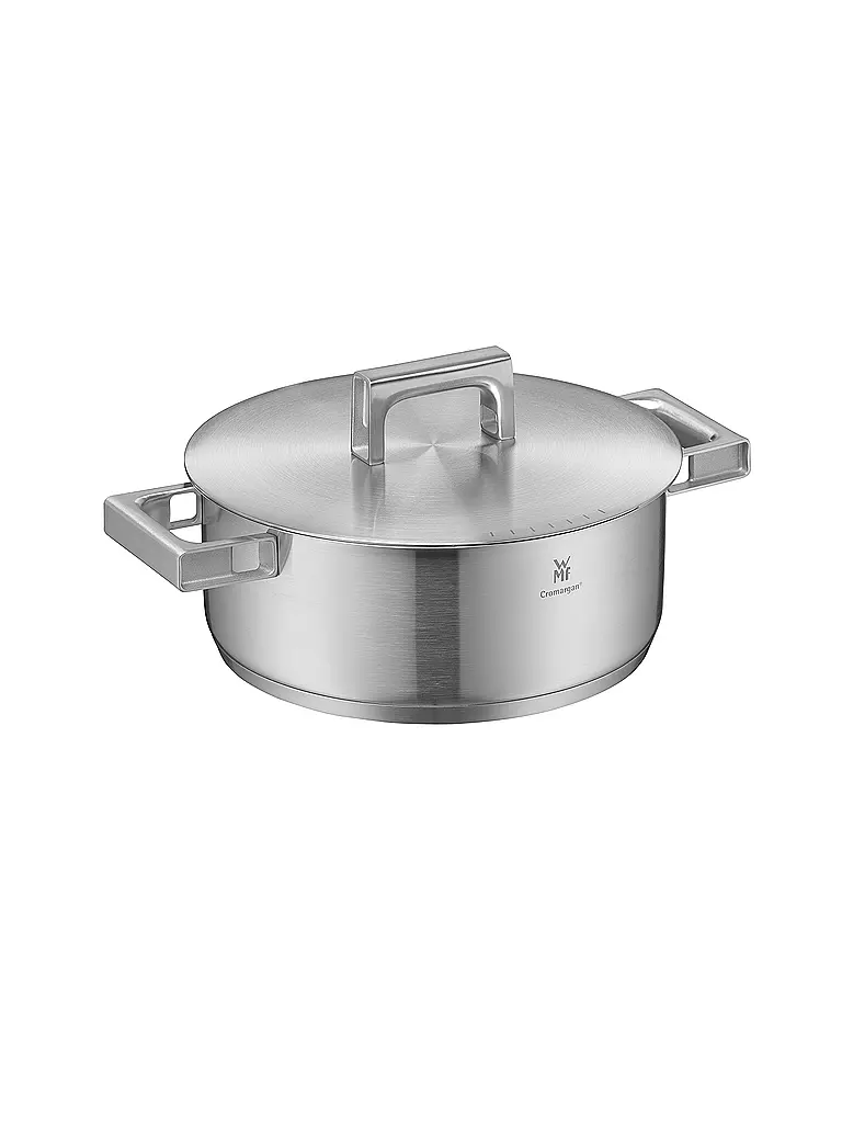 WMF | Cacerola con tapa ULTIMATE COOL 24cm Cromargan | Plata
