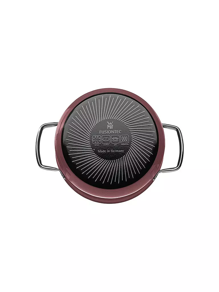 WMF | Cacerola Mineral Fusiontec con tapa de cristal 24cm/4,4L Cuarzo Rosa | 