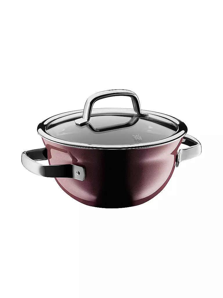 WMF | Cazuela Mineral Fusiontec con tapa de cristal 20cm/4L Rose Quartz | Baya