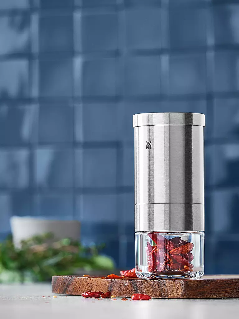 WMF | Cortador de especias Gourmet Cromargan/Cristal | Plata