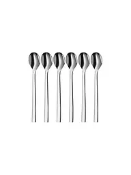 WMF | Cuchara para Latte Macchiato NUOVA, 6 piezas, Cromargan | Plata