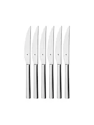 WMF | Cuchillo para carne NUOVA, juego de 6 piezas, Cromargan | Plata