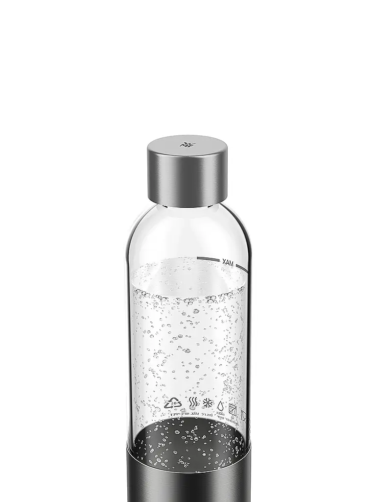 WMF | Element One Flasche für Wassersprudler 0,85l  PET/Edelstahl  | Transparente