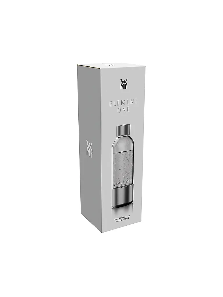 WMF | Element One Flasche für Wassersprudler 0,85l  PET/Edelstahl  | Transparente