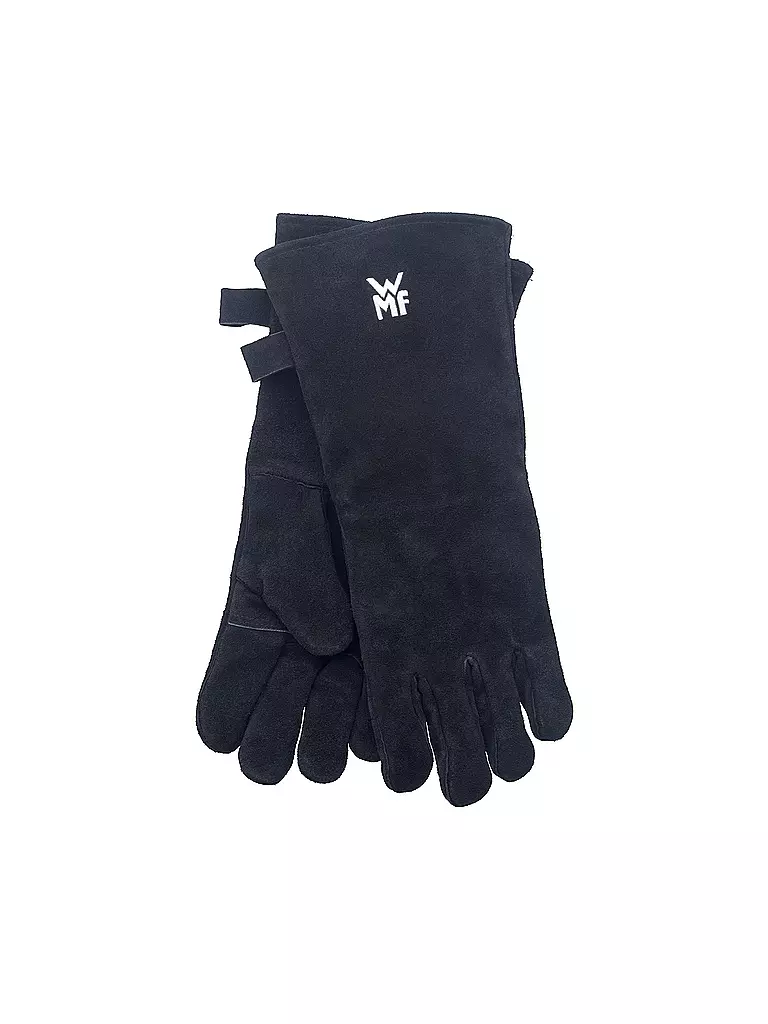 WMF | Guantes de parrilla de cuero / Negro | Negro