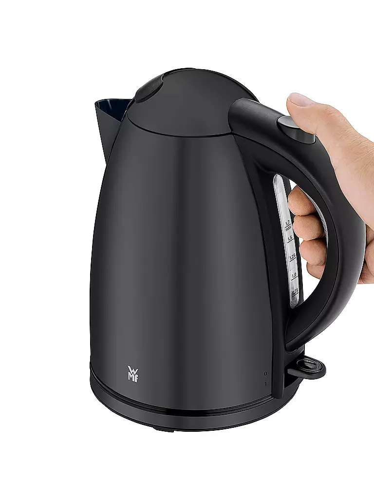 WMF | Hervidor de agua 1,7 l STELIO Deep Black | Negro