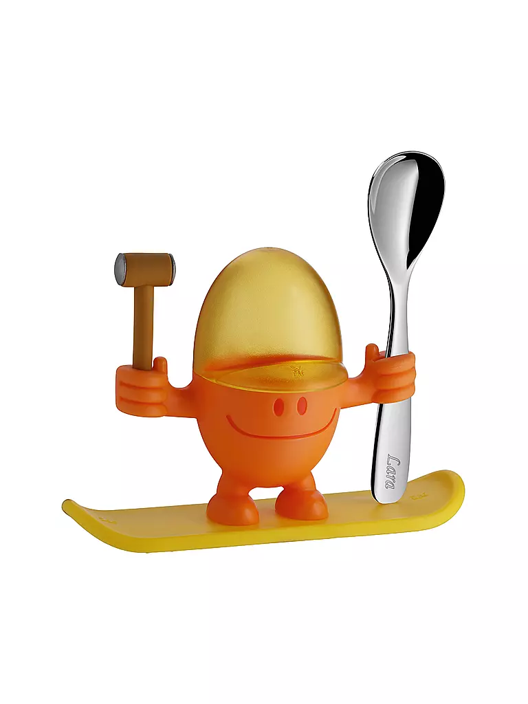 WMF | Huevero con cuchara McEgg Amarillo / Naranja | Naranja