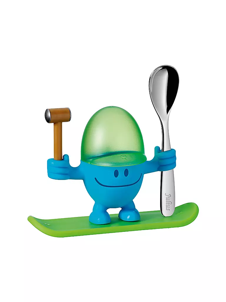 WMF | Huevero con cuchara McEgg Verde / Azul | Verde claro