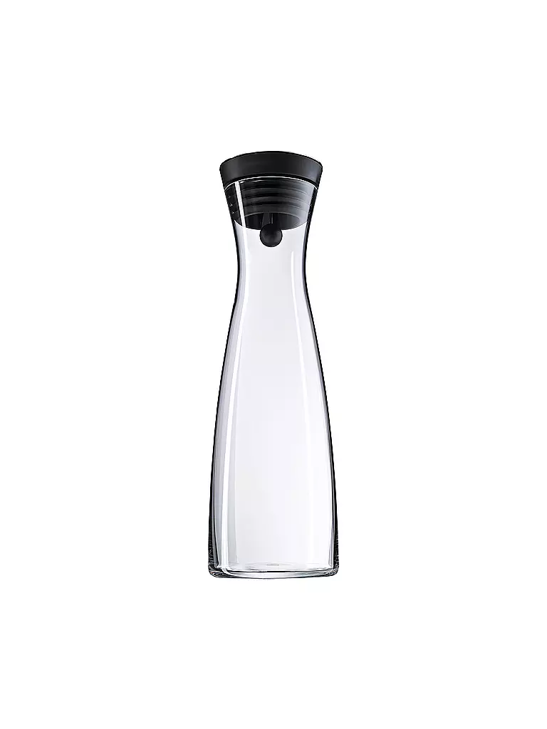 WMF | Jarra de agua BASIC 1,5 l de vidrio / Negro | Transparente