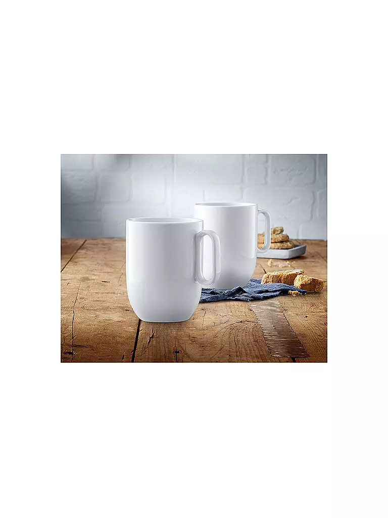 WMF | Juego de 2 tazas de café BARISTA blanco | Blanco