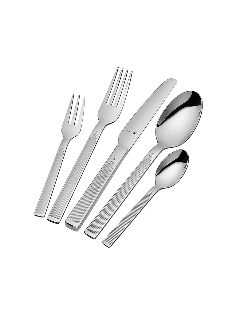 WMF | Juego de cubiertos Art Deco de 30 piezas Cromargan protect® | Plata