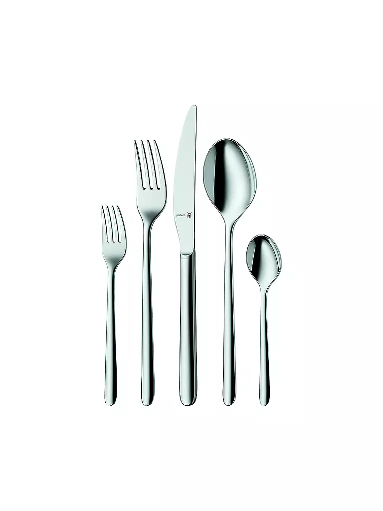 WMF | Juego de cubiertos de 30 piezas Flame Plus Cromargan Protect | Plata