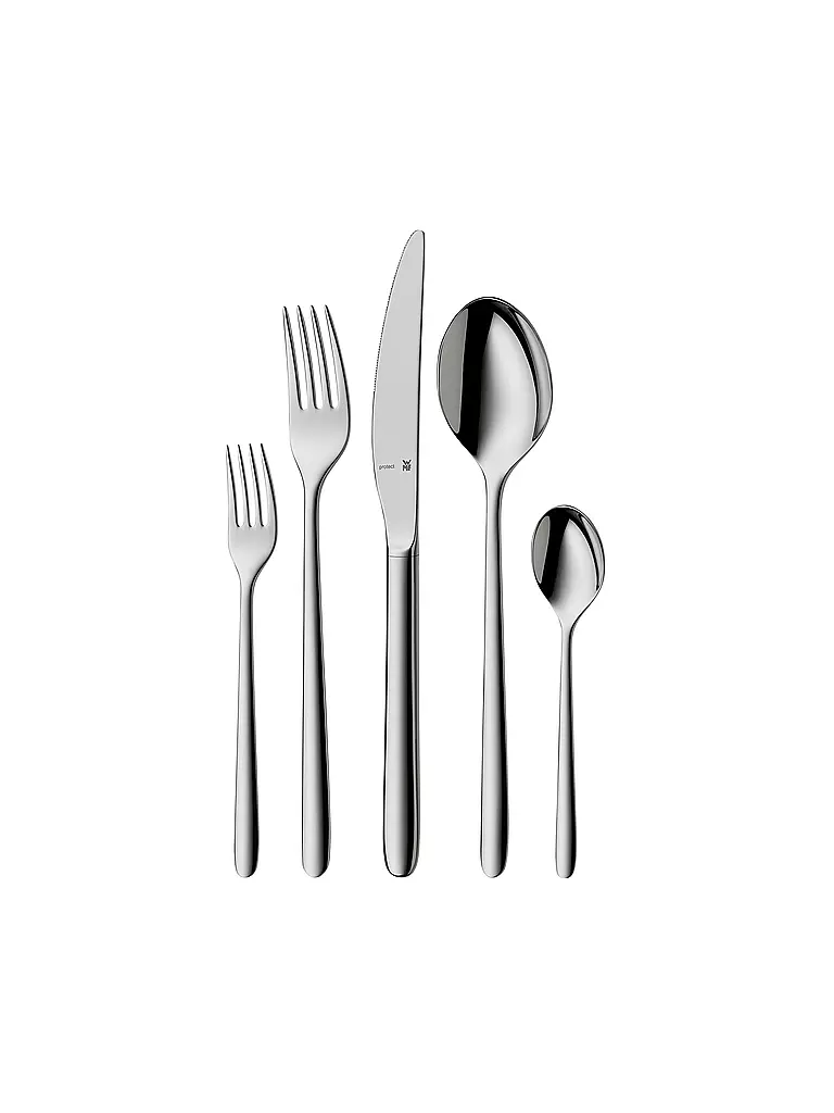 WMF | Juego de cubiertos de 66 piezas FLAME PLUS Cromargan Protect | Plata