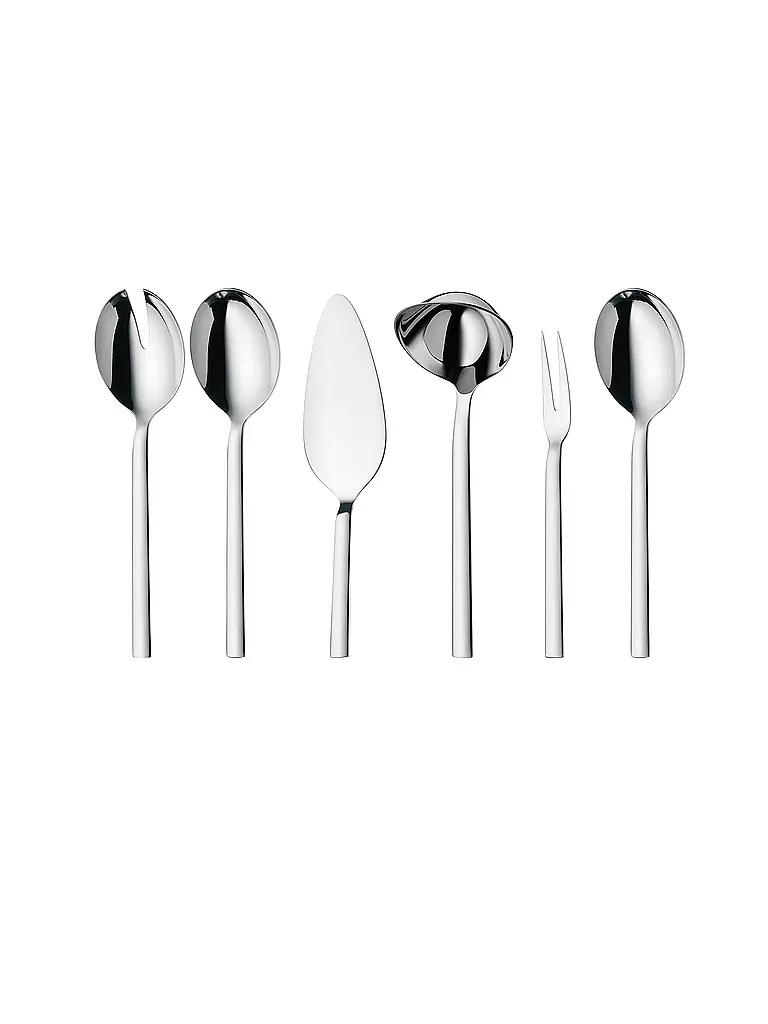 WMF | Juego de cubiertos de 66 piezas LYRIC PLUS Cromargan protect® | Plata