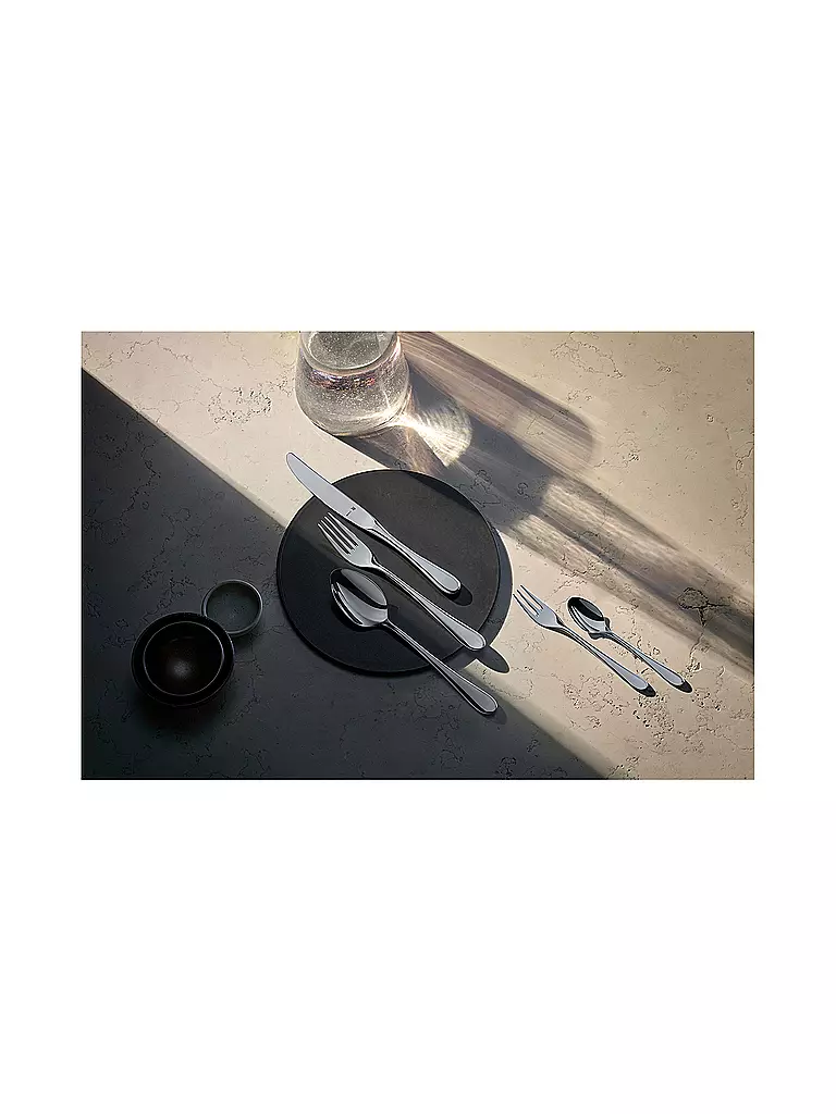 WMF | Juego de cubiertos de 66 piezas Merit Cromargan protect | Plata