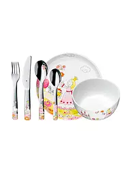 WMF | Juego de cubiertos para niños de 4 piezas PRINZESSIN ANNELI Cromargan/Bunt | Multicolor