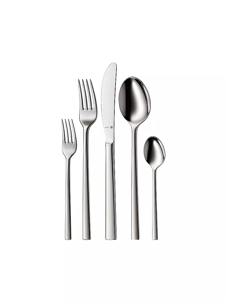 WMF | Juego de cubiertos Sonic de 30 piezas Cromargan protect® | Plata