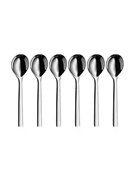 WMF | Juego de cucharas para tazas de sopa de 6 piezas NUOVA Cromargan | Plata