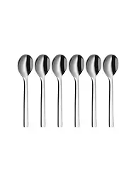 WMF | Juego de cucharillas de espresso NUOVA de 6 piezas, 11 cm, Cromargan | Plata