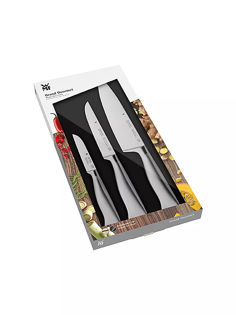 WMF | Juego de cuchillos Grand Gourmet de 3 piezas | Plata