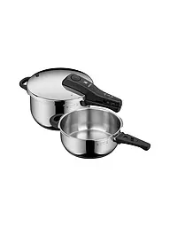 WMF | Juego de olla a presión PERFECT 4,5l + 3l Cromargan | Plata