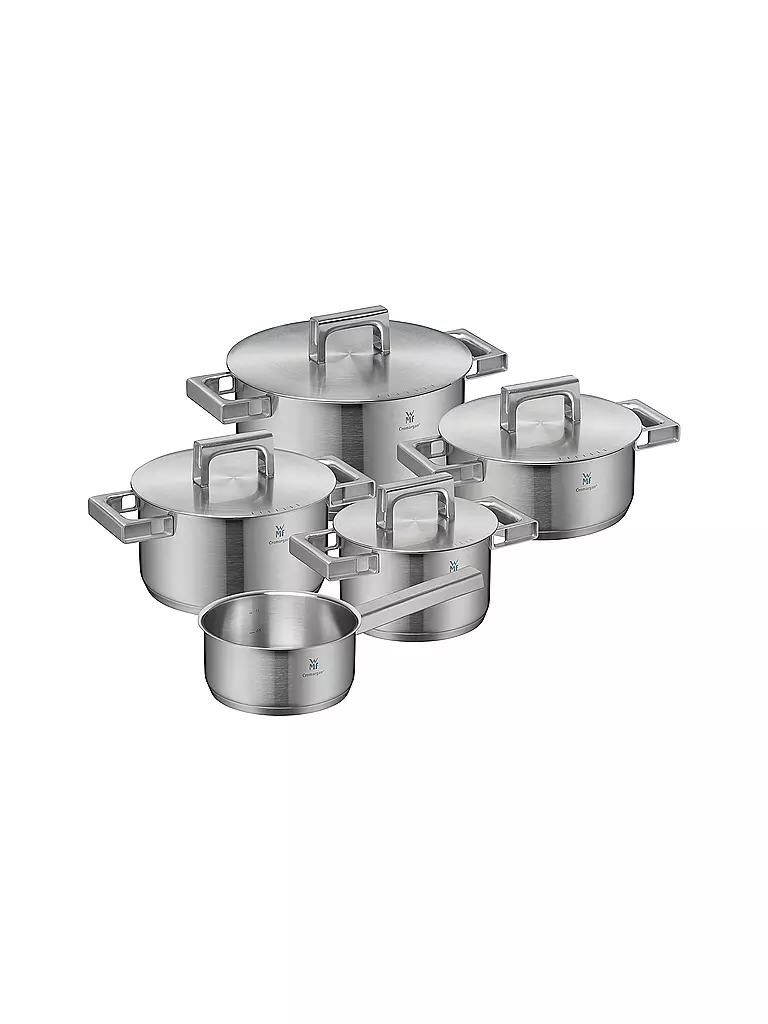 WMF | Juego de ollas ULTIMATE-COOL 5 piezas Cromargan | Plata