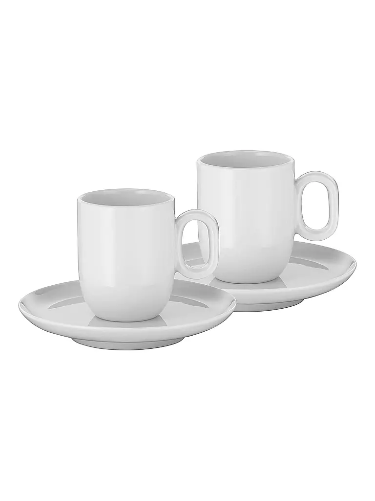 WMF | Juego de tazas de espresso de 4 piezas BARISTA Blanco | Blanco