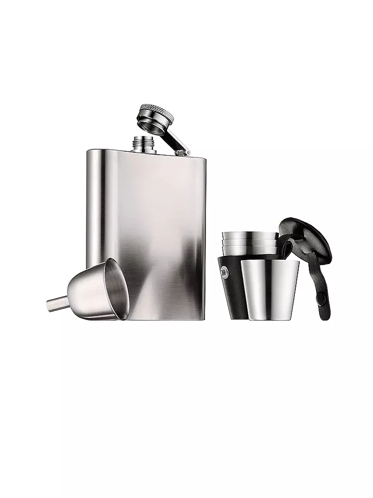 WMF | Manhattan Flachmann-Set 6 piezas Cromargan | Plata