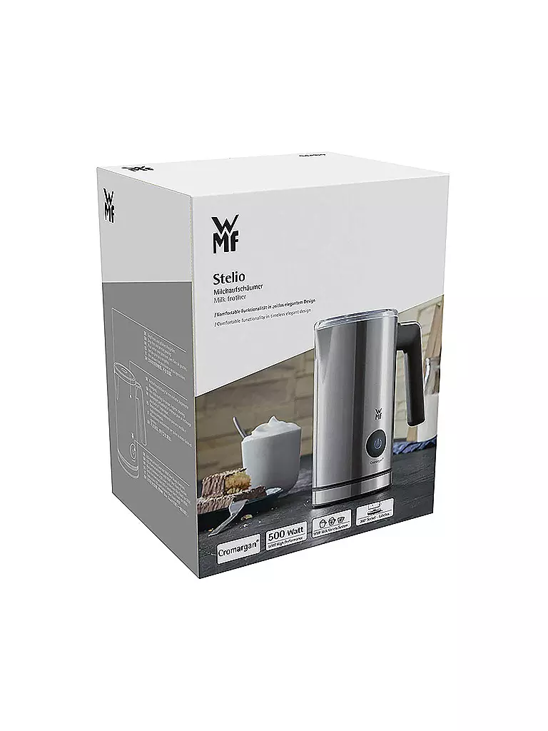 WMF | Milchaufschäumer Stelio eléctrico 500W (Cromargan) | Plata