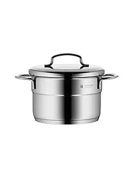 WMF | Mini olla para carne con tapa de 14 cm | Plata