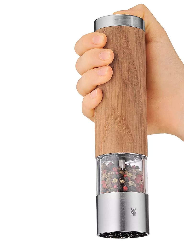 WMF | Molinillo de madera eléctrico Ceramill 21,5 cm | Marrón
