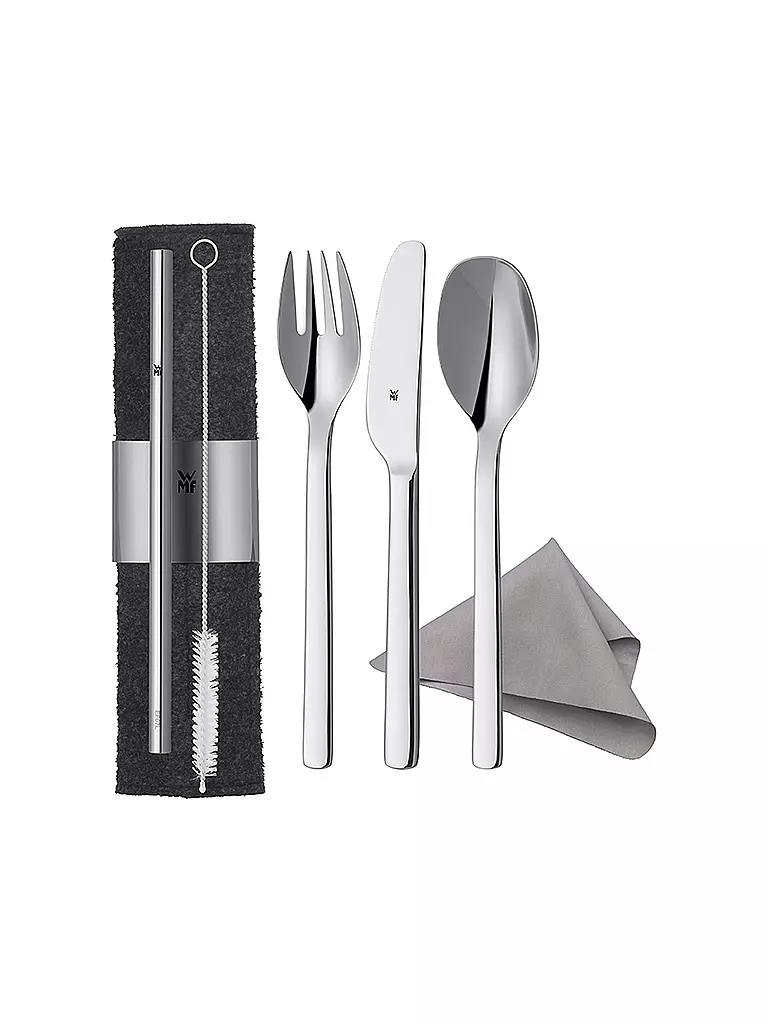 WMF | My2Go Juego de cubiertos de 8 piezas | Plata