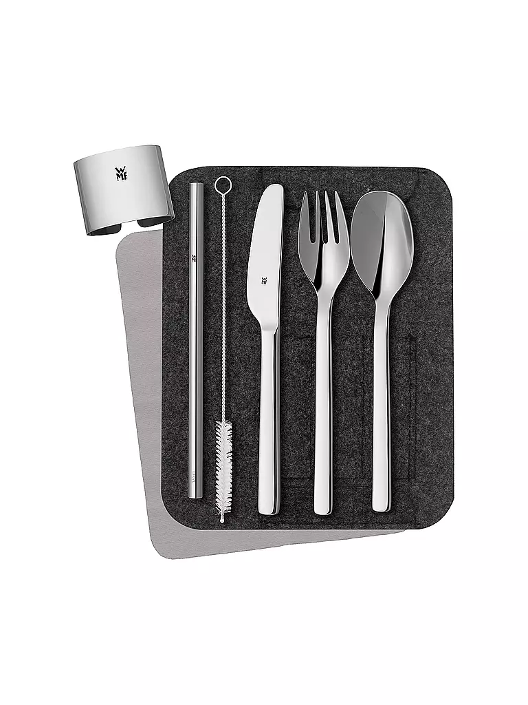 WMF | My2Go Juego de cubiertos de 8 piezas | Plata
