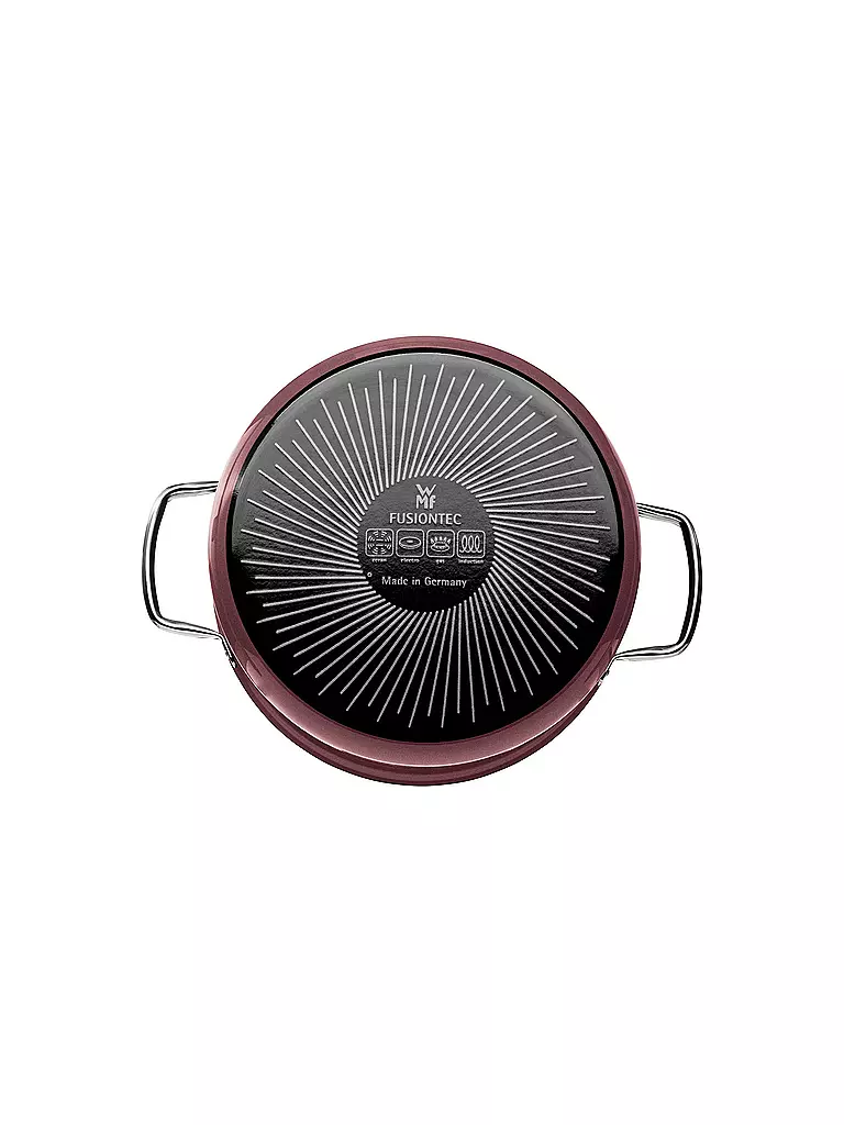 WMF | Olla para carne Fusiontec Mineral con tapa de cristal 24cm/6,4L Cuarzo Rosa | 