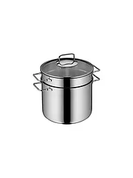 WMF | Olla para pasta con tapa de 24 cm | Plata